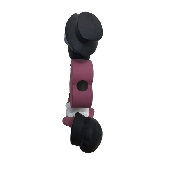 Unglazed Ceramic Amish Couple Sitting Together w/ Heart - Cute Decor Piece! - Picture 8 of 9